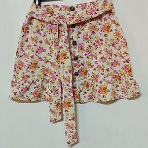 Topshop Floral Mini Skirt Sz 6
